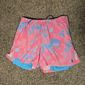 Chubbies Pink and Blue Women's Athletic Shorts